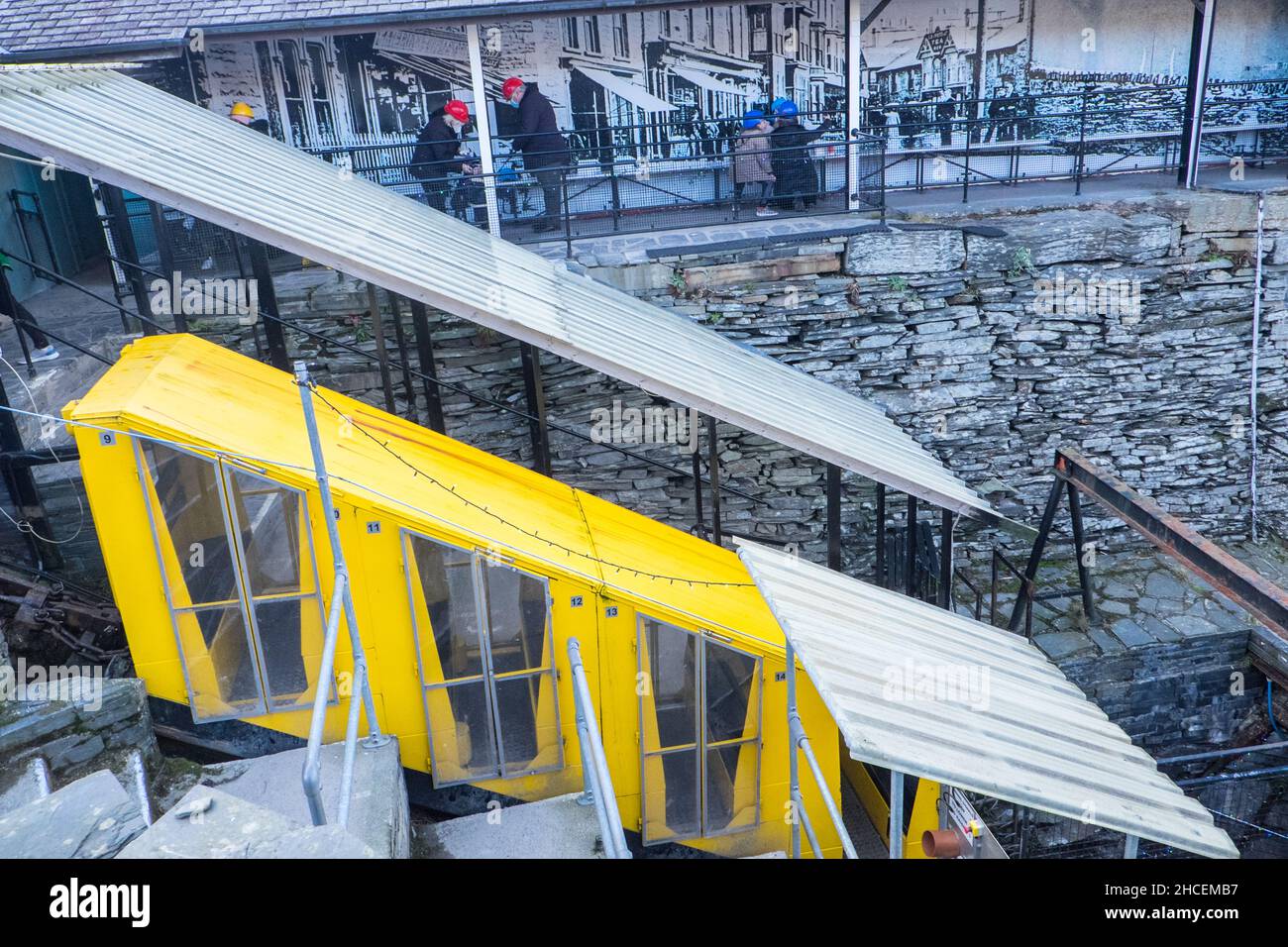 Deep Mine Train Llechwedd deep mine hi-res stock photography and images - Alamy