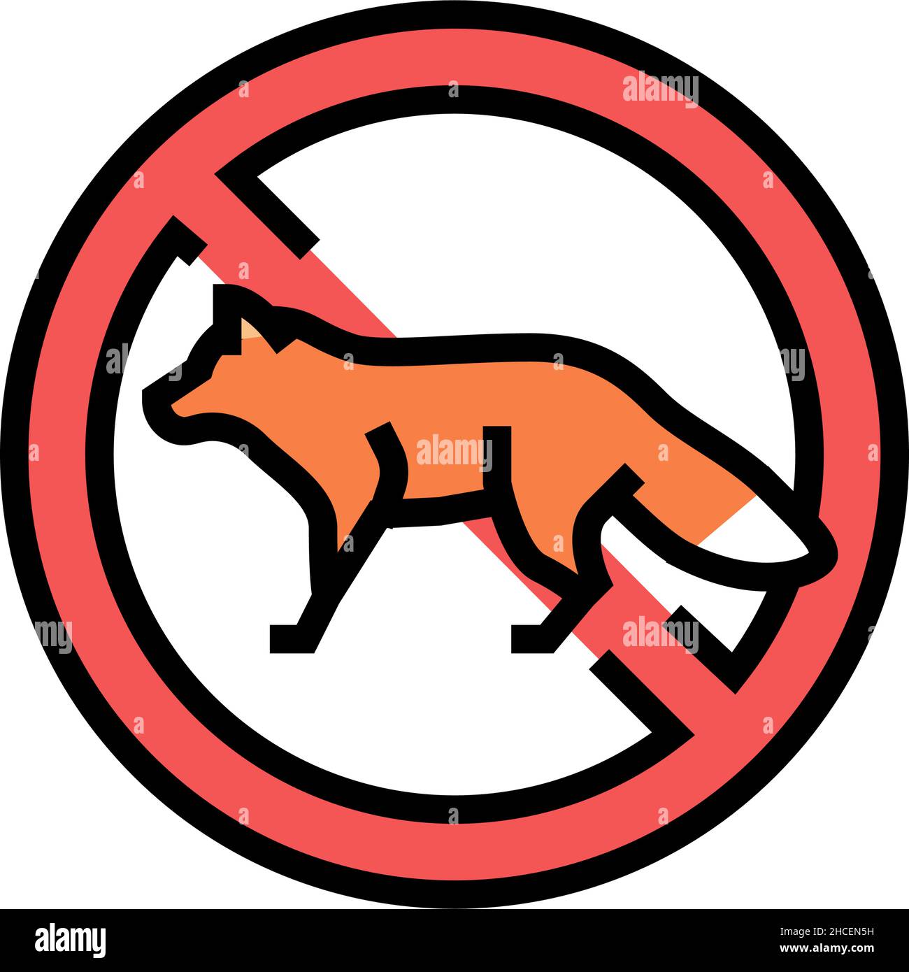 fox control color icon vector illustration Stock Vector Image & Art - Alamy