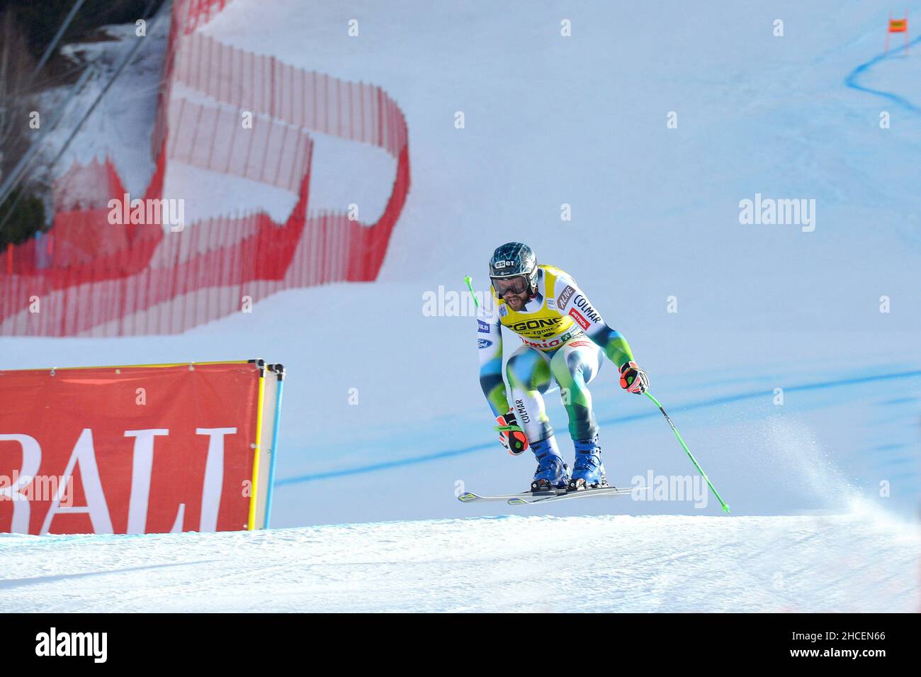 Stelvio, Bormio, Italy, December 28, 2021, Bostjan Kline fis ski world cup  Bormio Men's Downhill during 2021 FIS Ski World Cup - Men&#39;s Down Hill - alpine  ski race Stock Photo - Alamy