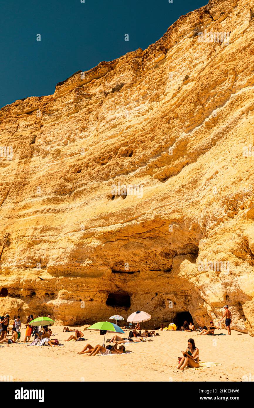Praia do Vale de Centeanes Carvoeiro Portugal Stock Photo Alamy