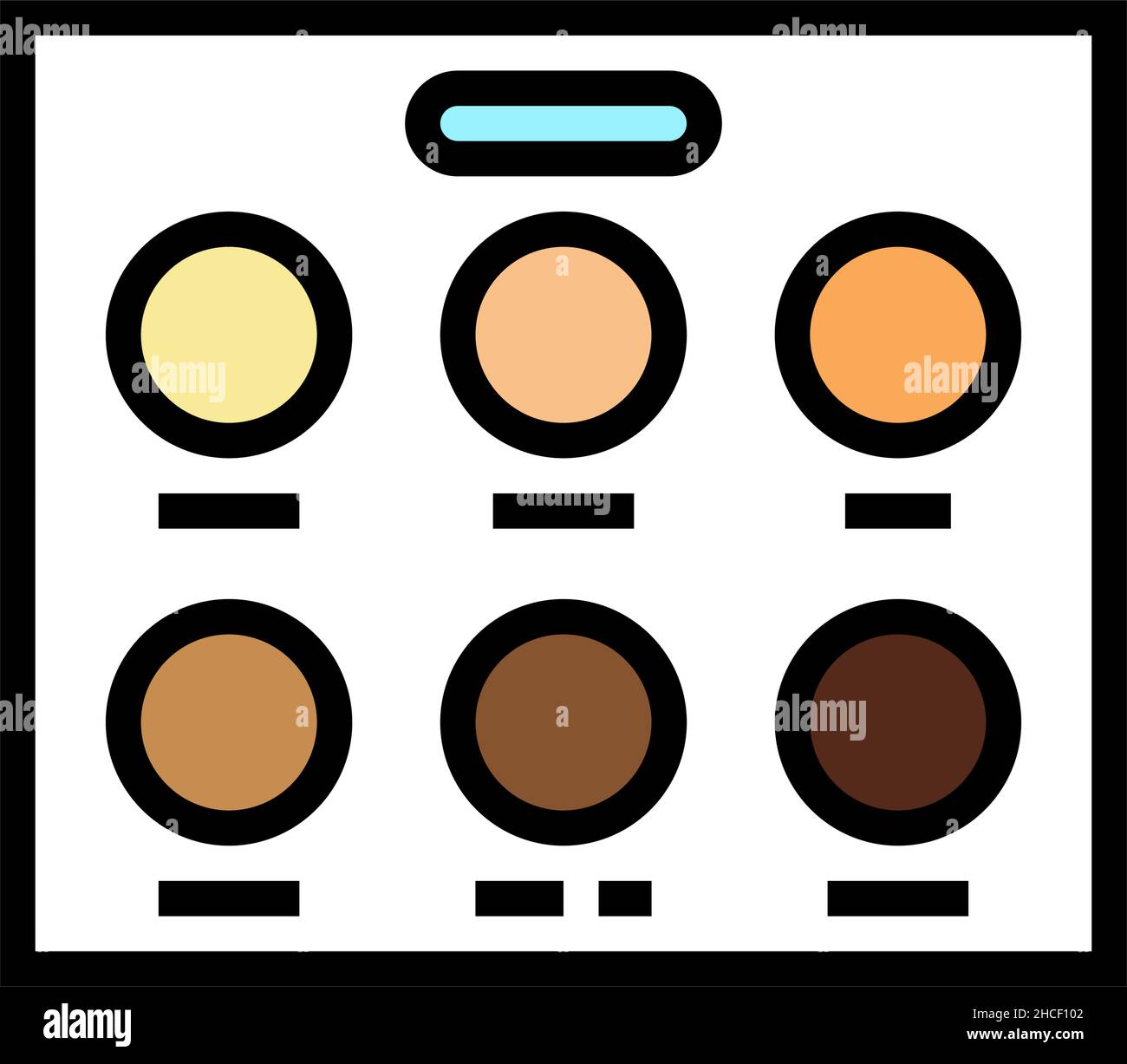 skin palette color icon vector illustration Stock Vector