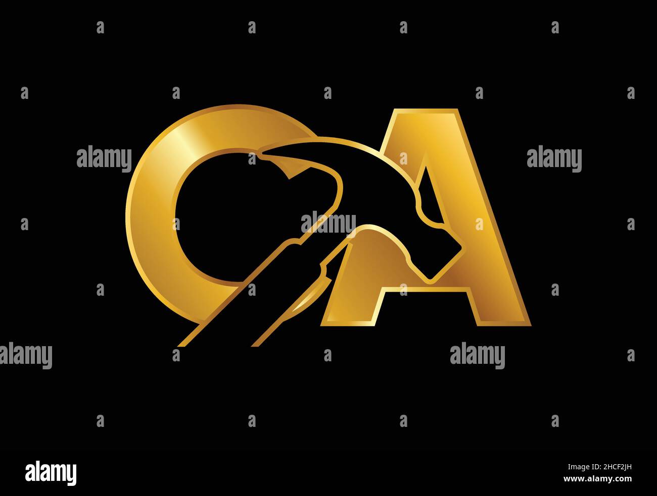 Initial Letter C A Logo Design Vector. Graphic Alphabet Symbol For ...