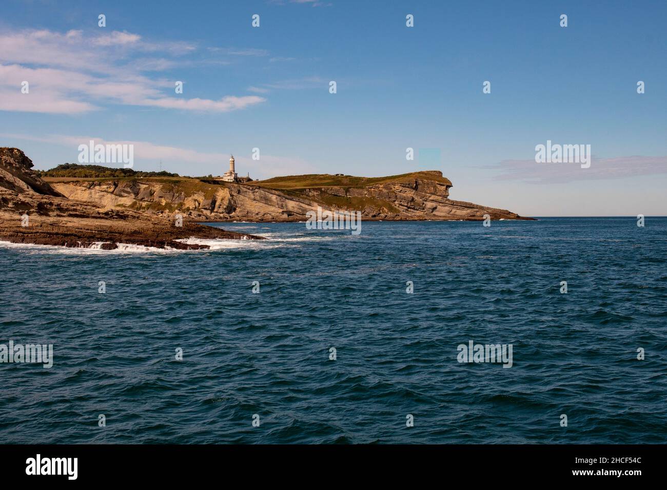 Bay of Santander, on the coast Stock Photo
