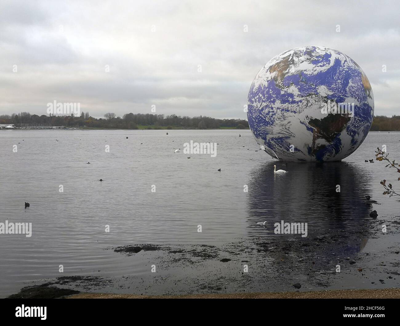 Floating Earth by Luke Jerram. Wigan, United Kingdom Stock Photo Alamy