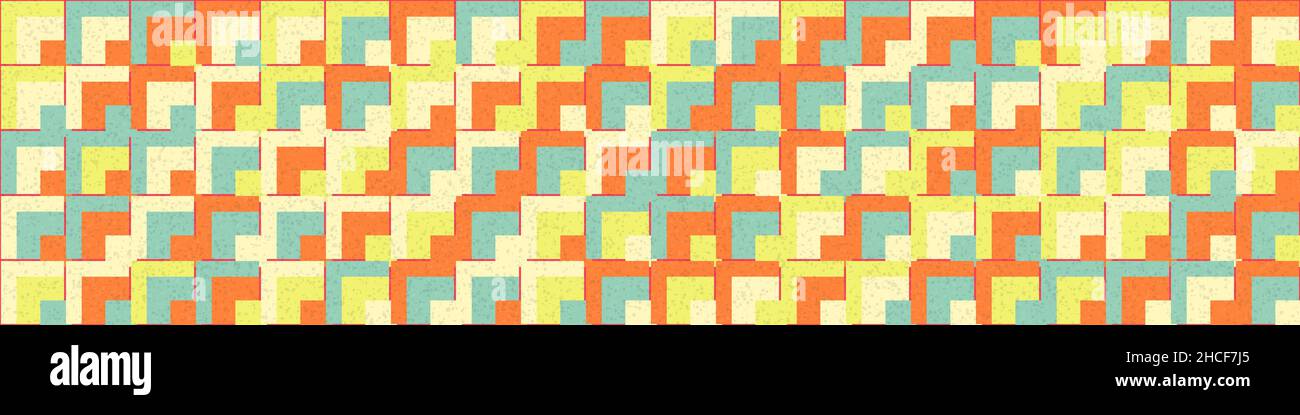 Abstract Geometrical generative computational art illustration Stock Vector