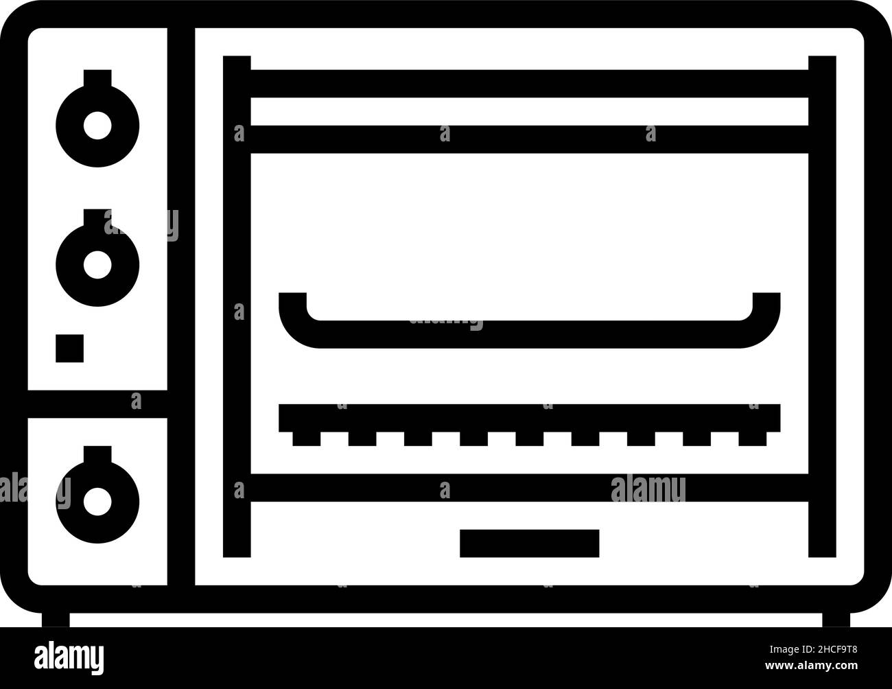 oven appliance line icon vector illustration Stock Vector Image & Art ...