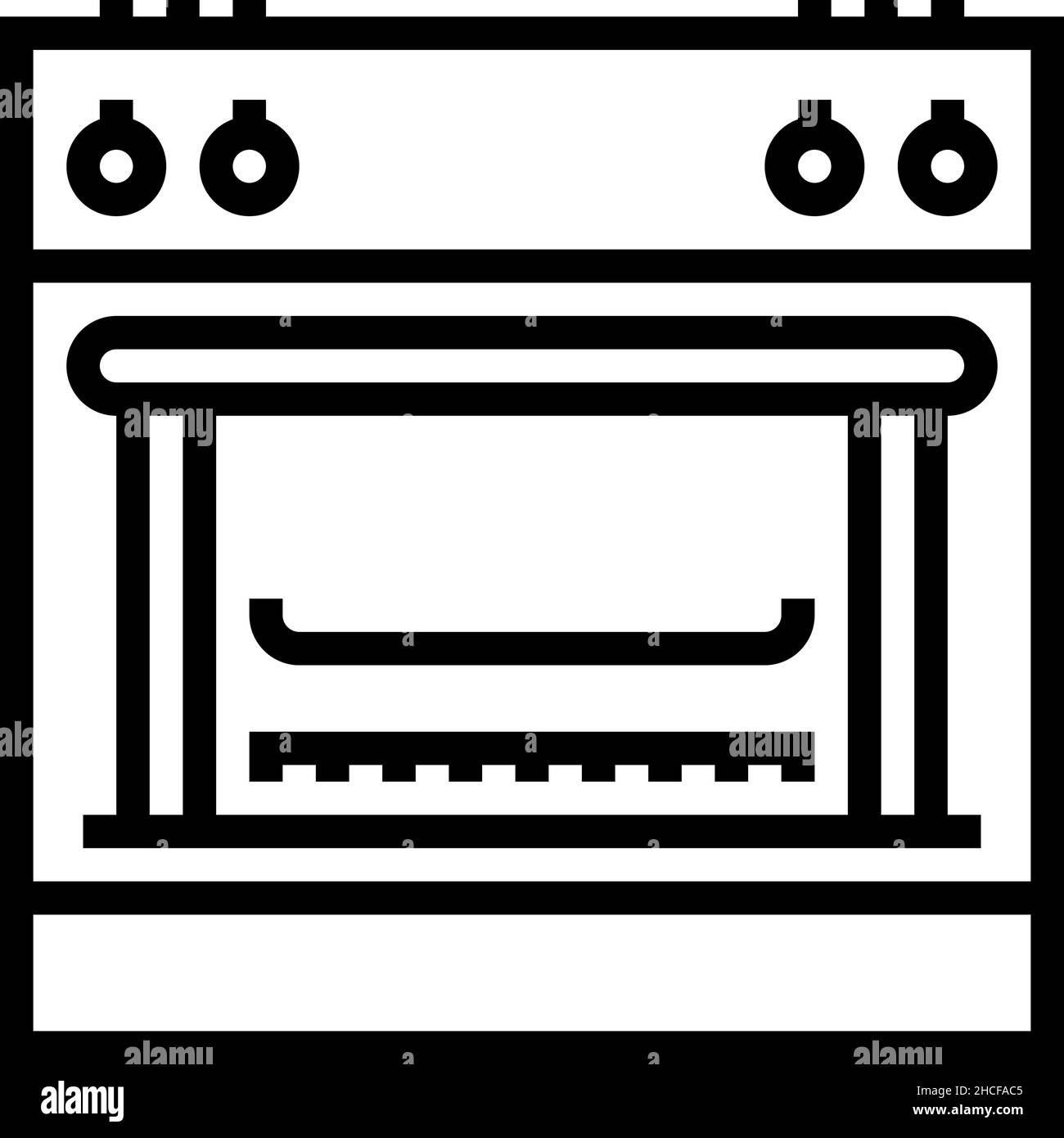 gas range line icon vector illustration Stock Vector Image & Art Alamy