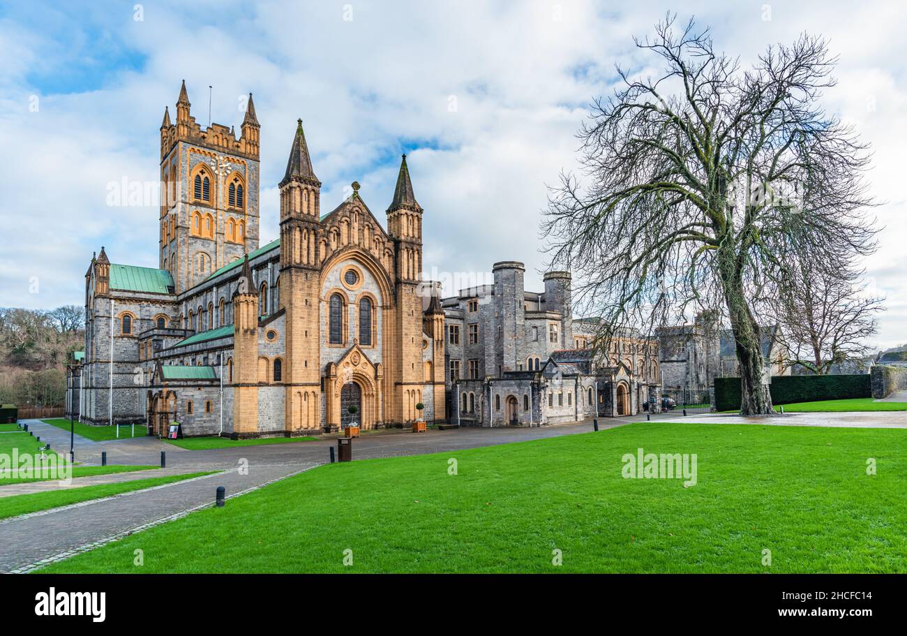 Buckfast Abbey Church, Buckfastleigh, Devon, England, Europe Stock