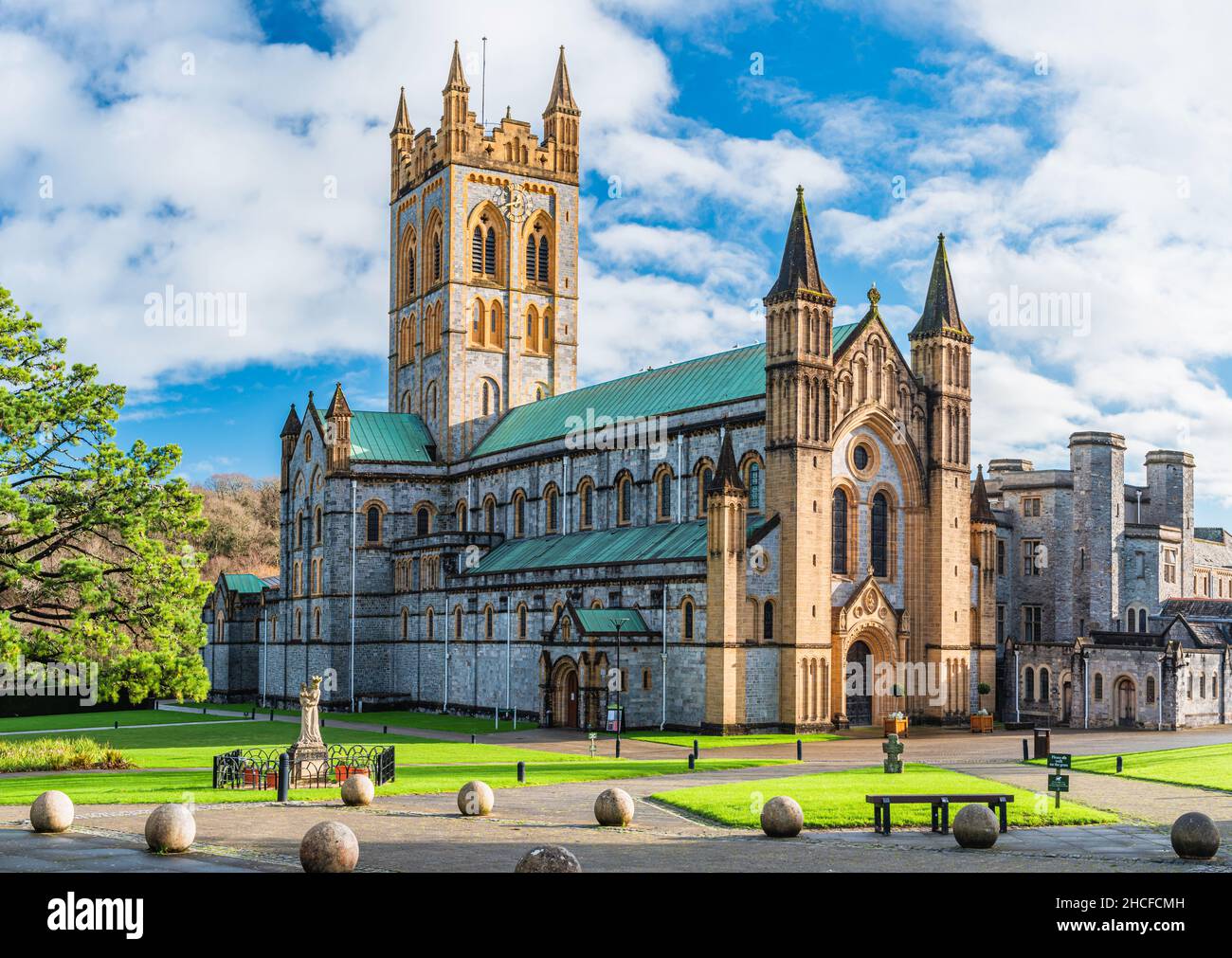 Buckfast Abbey Church, Buckfastleigh, Devon, England, Europe Stock