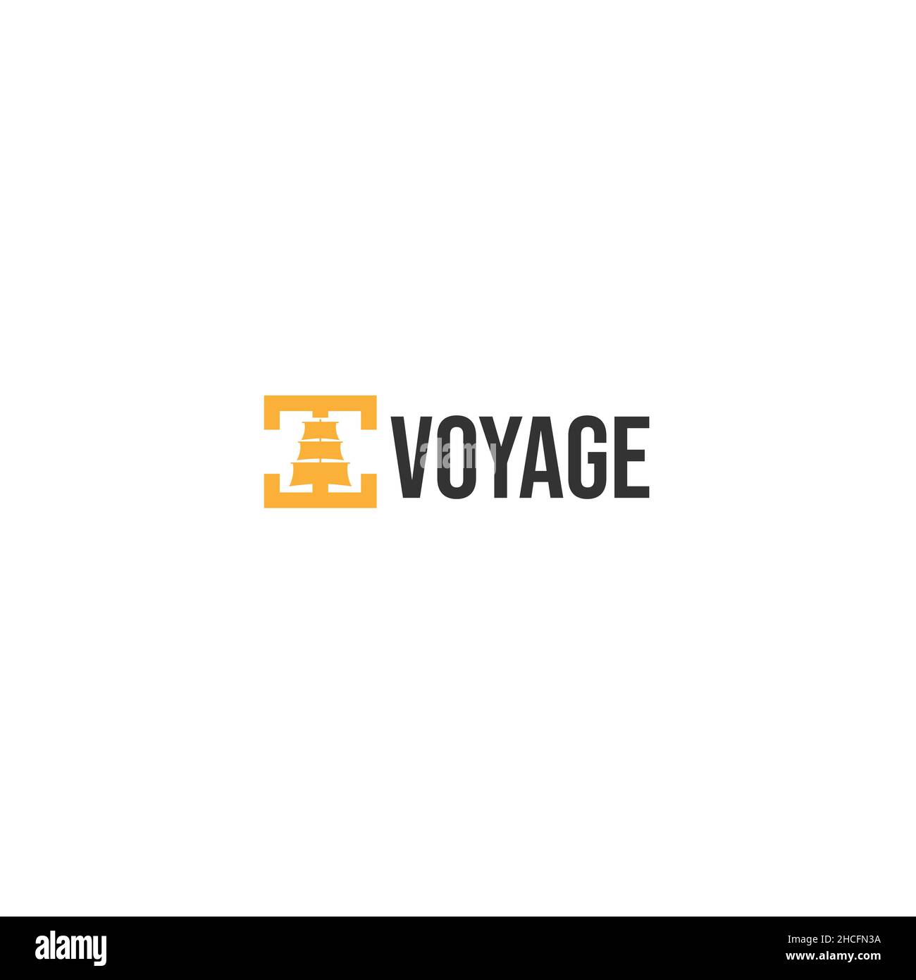 Visual Reference: Minimalist Simple Design Voyage Flag Logo Design Stock Vector Image