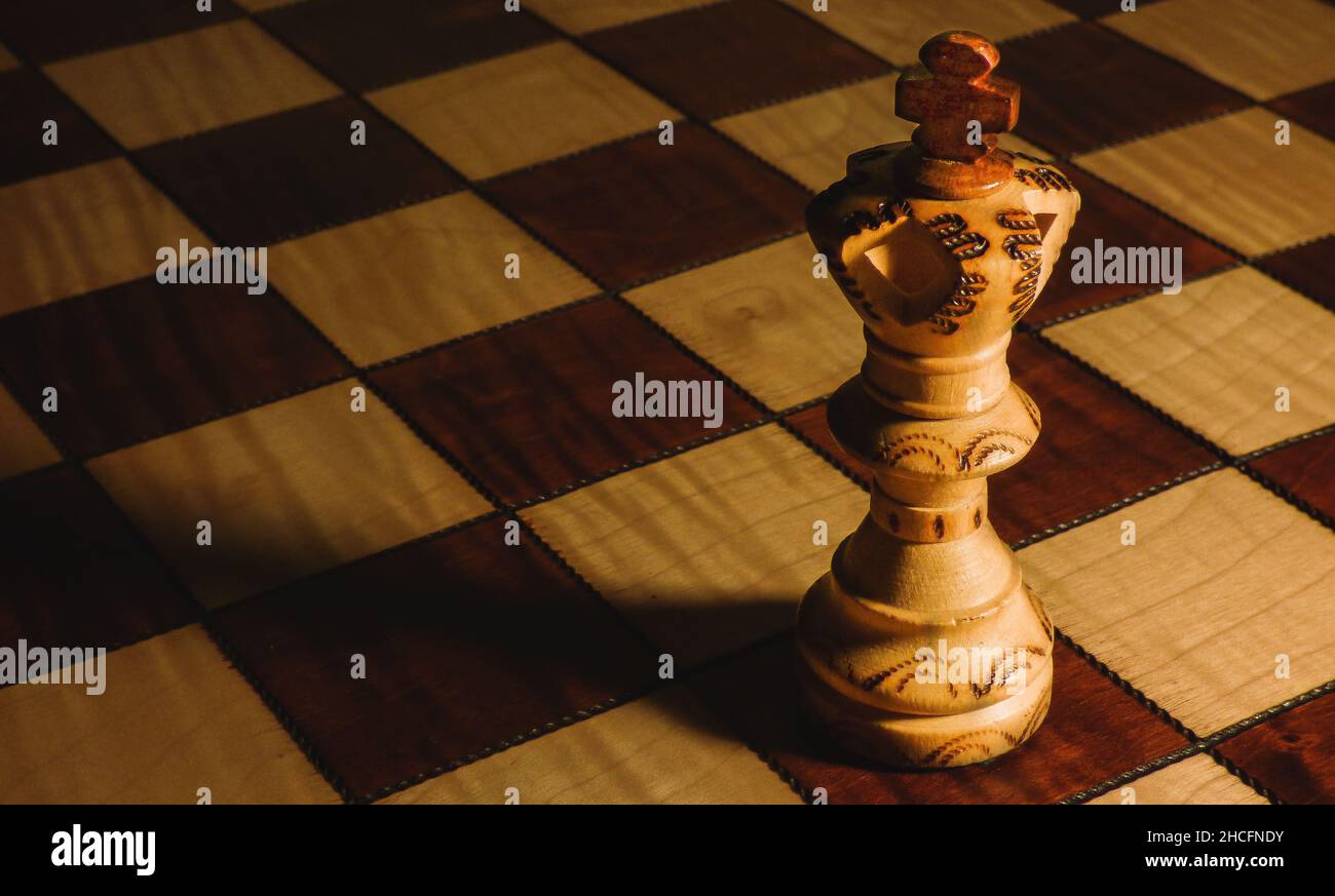 King On Chessboard Hi Res Stock Photography And Images Alamy