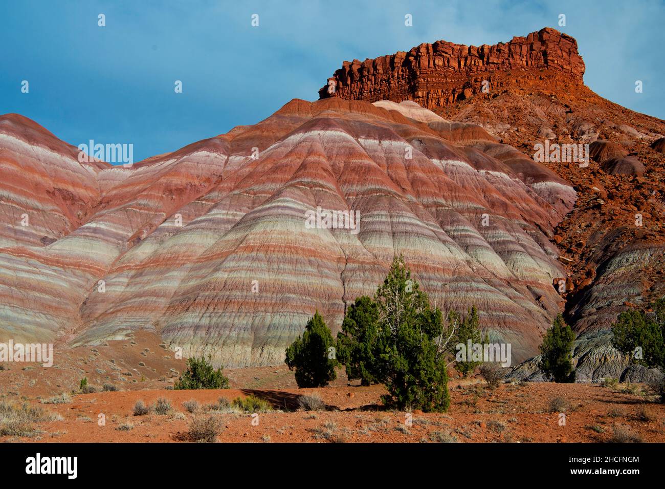 Chinle Formation (Paria Badlands) near Old Paria in SE Utah Stock Photo