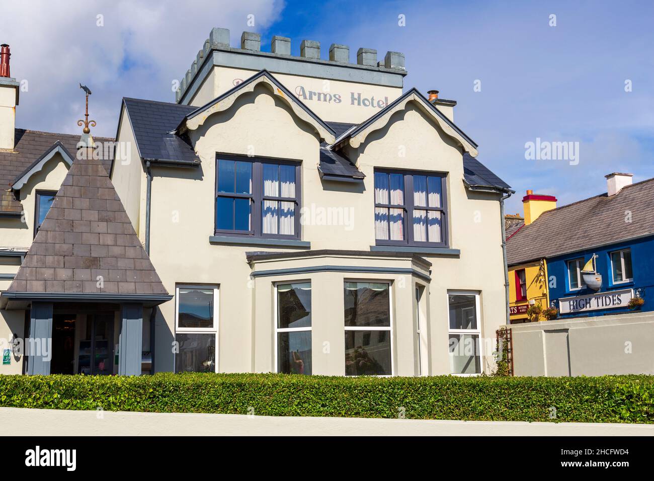 Butler Arms Hotel, Waterville Town, County Kerry, Ireland Stock Photo