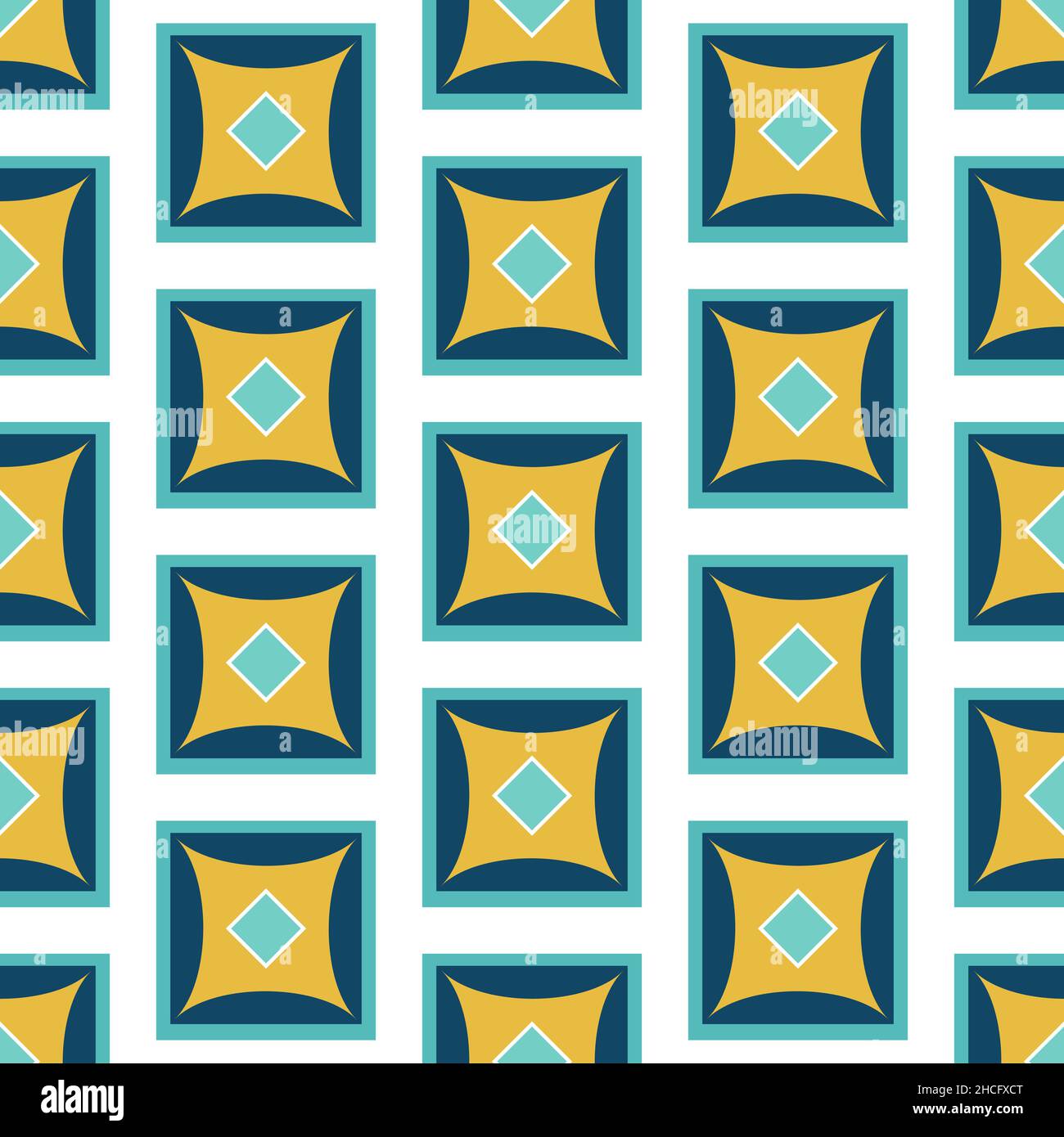 Multicolored squares on a white background. Patchwork pattern. Stock Vector