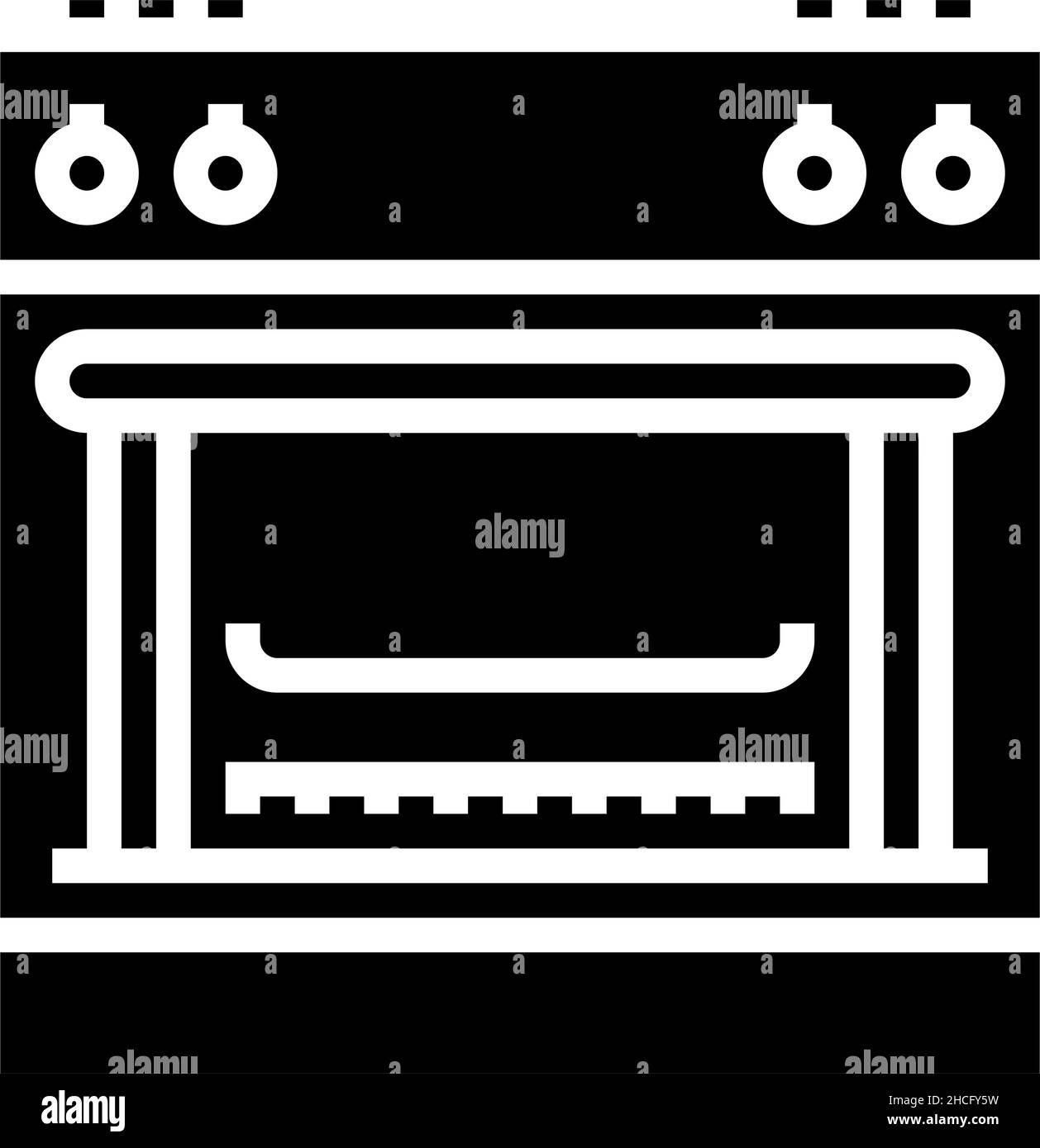 gas range glyph icon vector illustration Stock Vector Image & Art Alamy