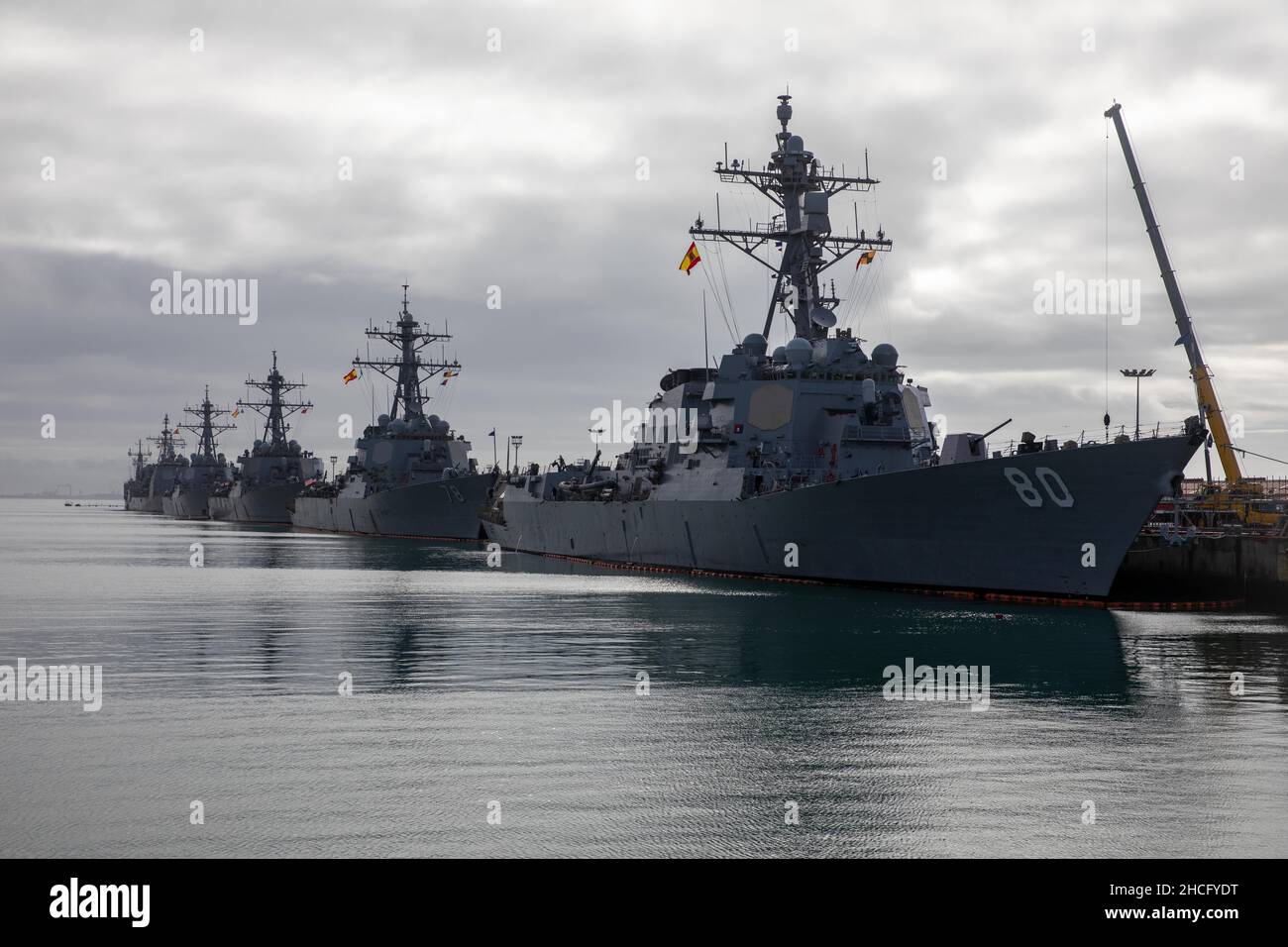 NAVAL STATION ROTA, Spain (Dec. 27, 2021) The Arleigh Burke-class ...