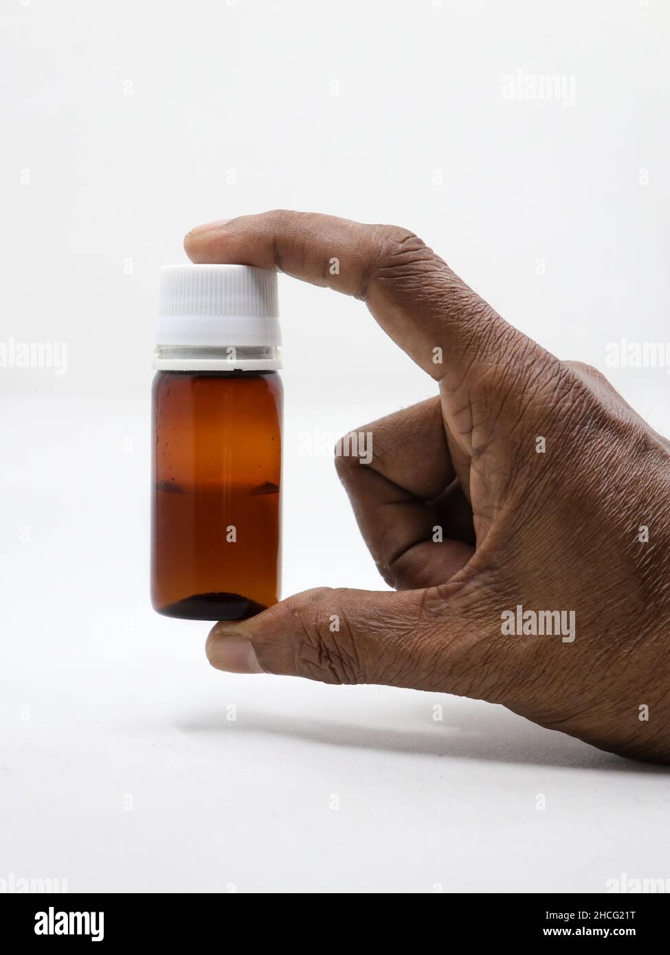 a bottle of medical test sample for testing in hospital laboratories