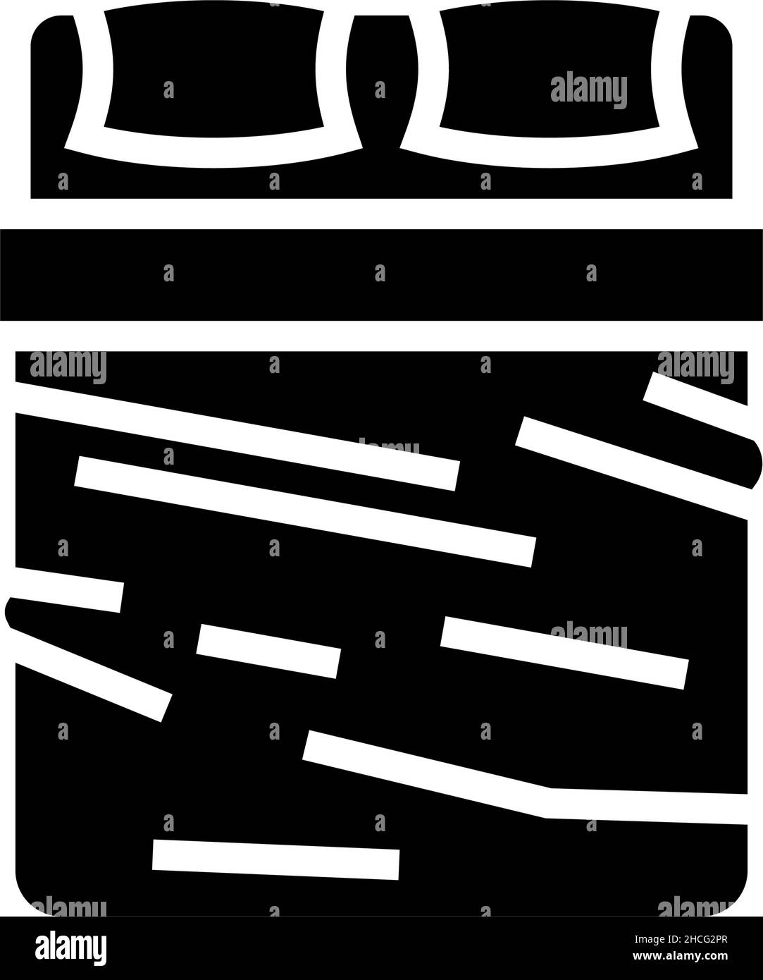 sheets silk bed glyph icon vector illustration Stock Vector Image & Art ...