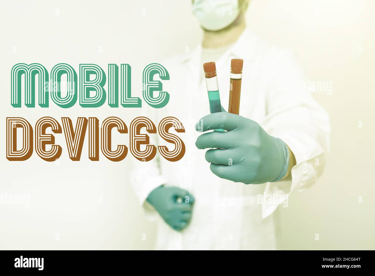 Moble Device Conceptual display Mobile Devices. Business approach A portable ...