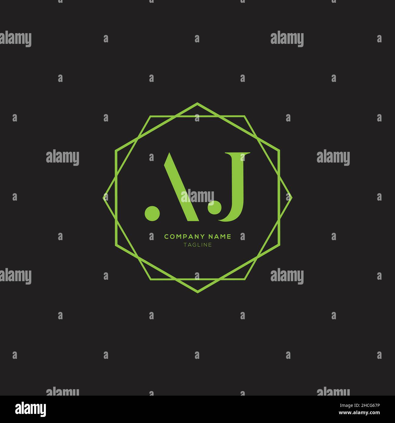 Unique modern AJ Letter Business Logo Design Alphabet Icon Vector ...