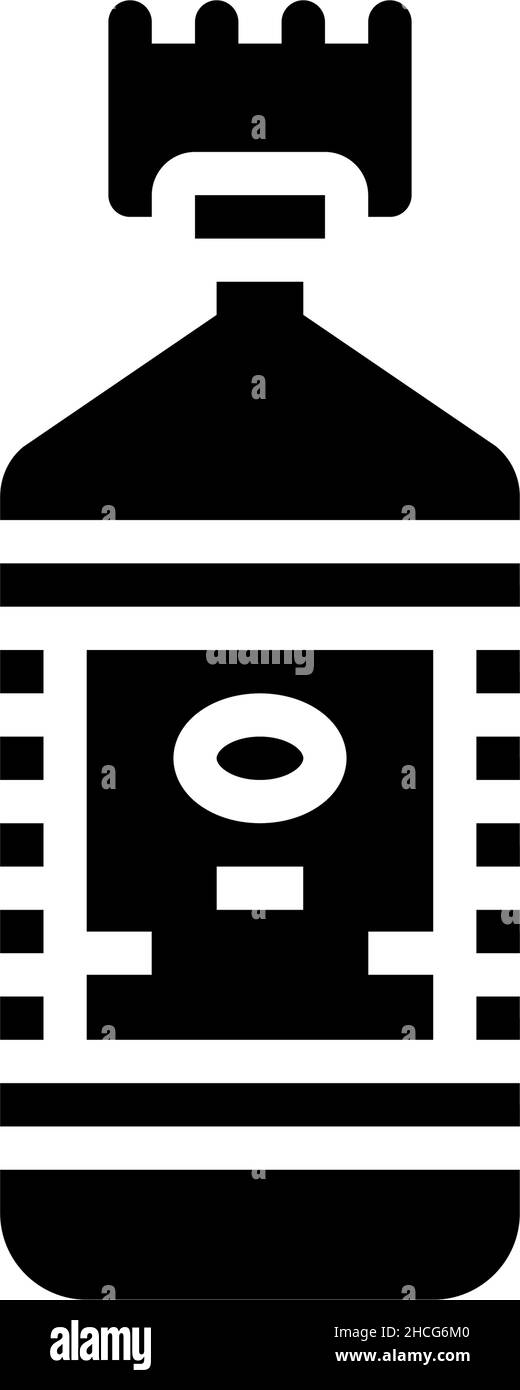 water bottle glyph icon vector illustration Stock Vector Image & Art ...