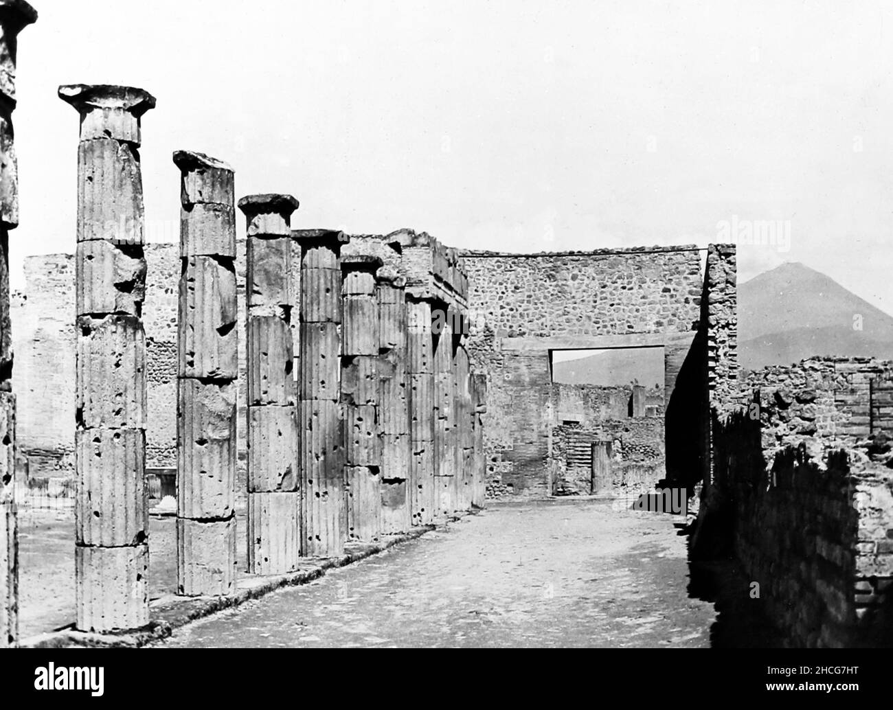 Triangular Forum, Pompeii, Italy, Victorian period Stock Photo