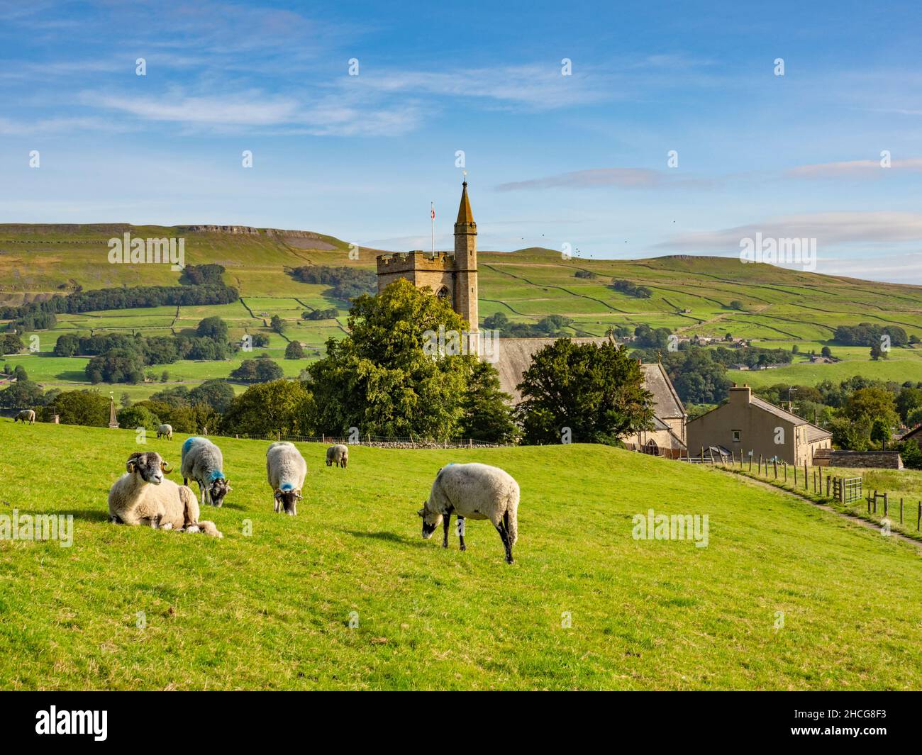 St Margaret's Church, Hawes, Wensleydale Stock Photo Alamy