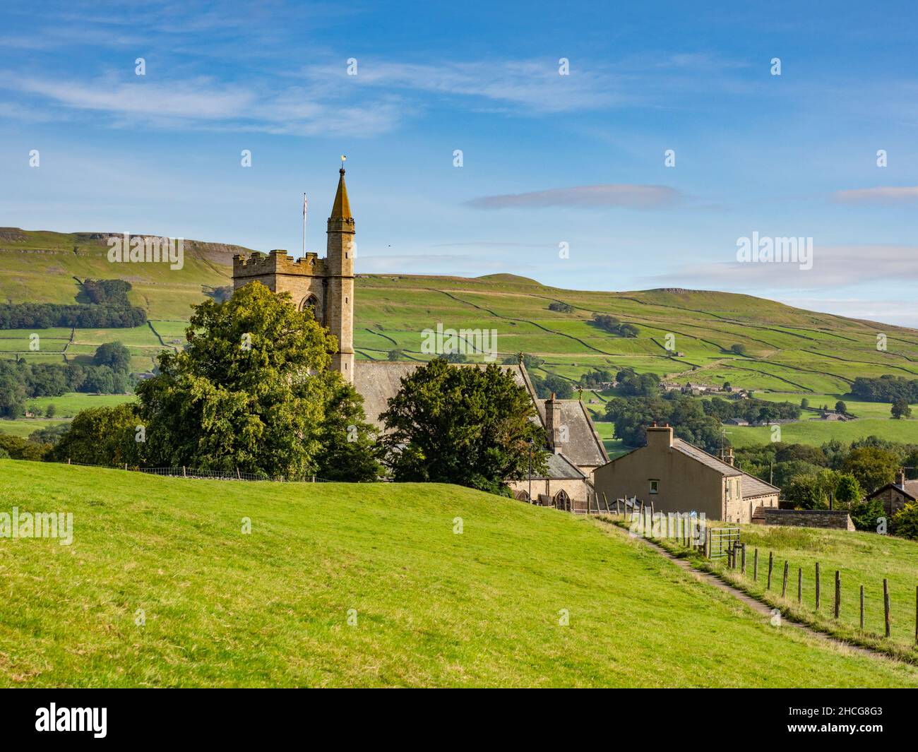 St Margaret's Church, Hawes, Wensleydale Stock Photo Alamy