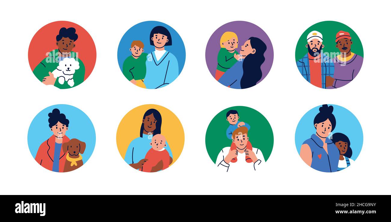 Black same gender family hi-res stock photography and images - Alamy