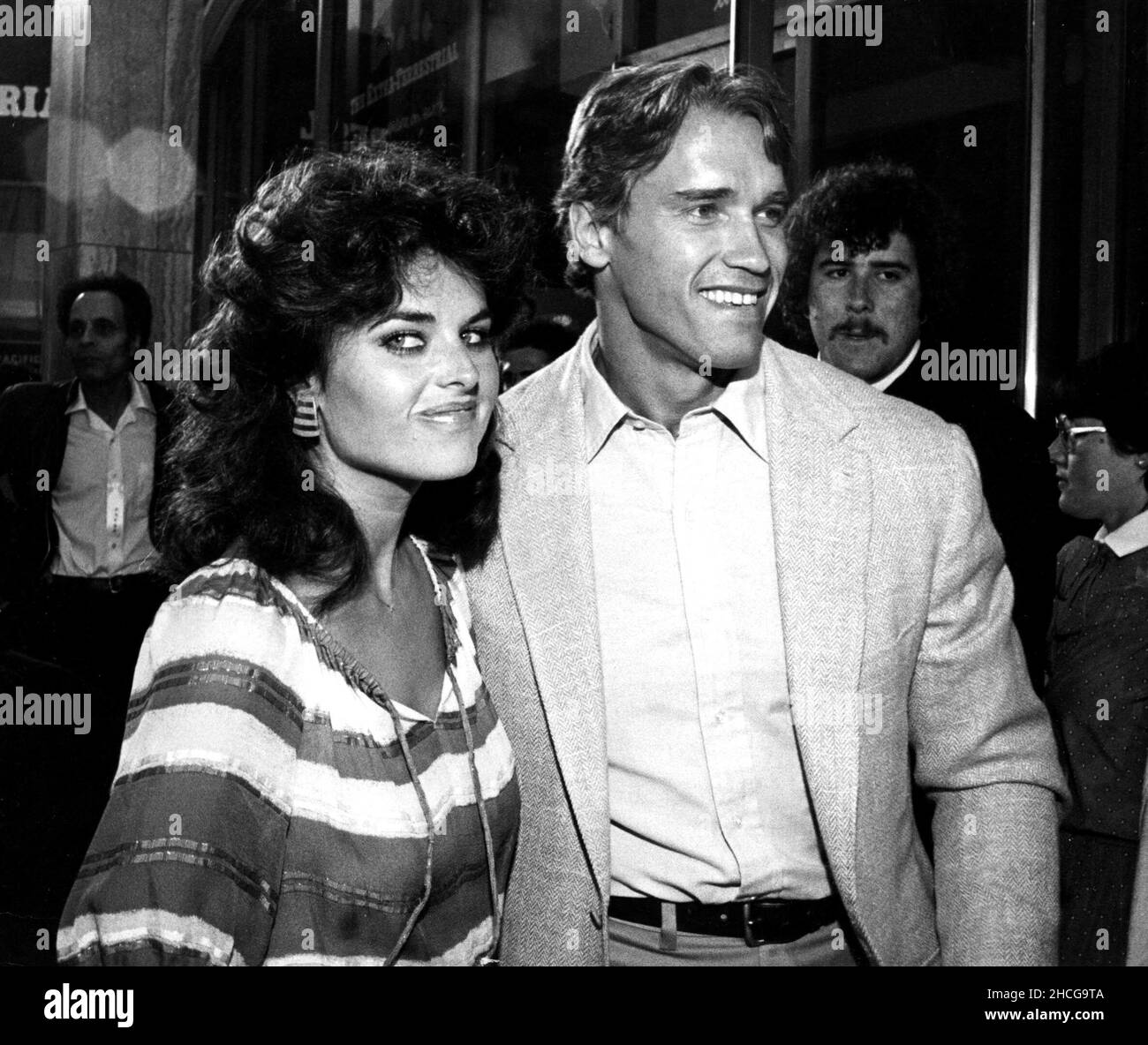 Maria Shriver Arnold Schwarzenegger And Maria Shriver At The E.T. Premiere 1982