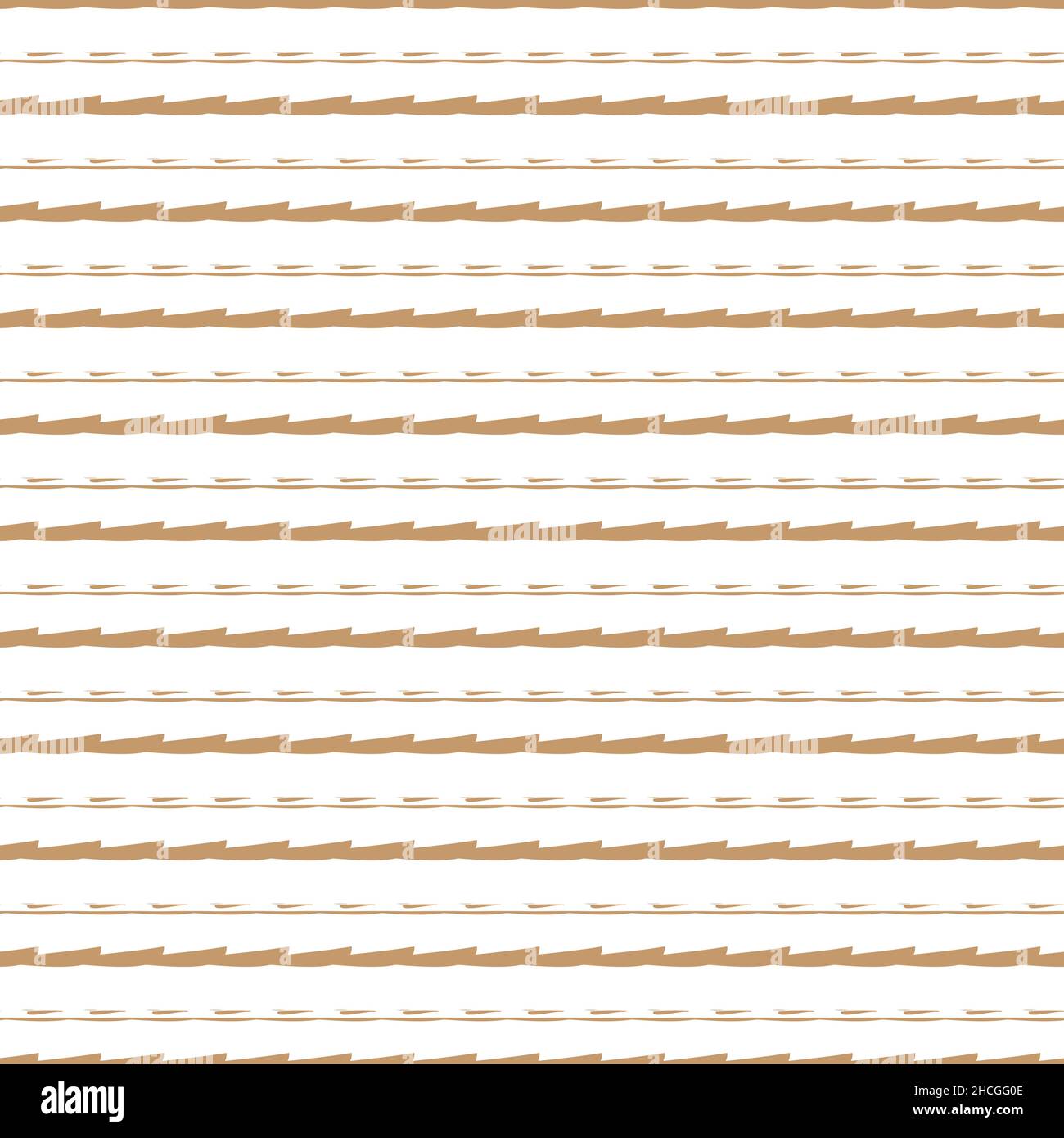 horizontal stripes pattern in ochre and white Stock Vector