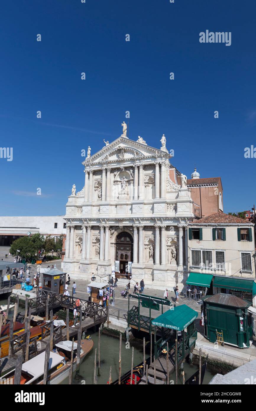 The church of Santa Maria di Nazareth or church of the Scalzi, chiesa degli Scalzi, Venice, Italy Stock Photo