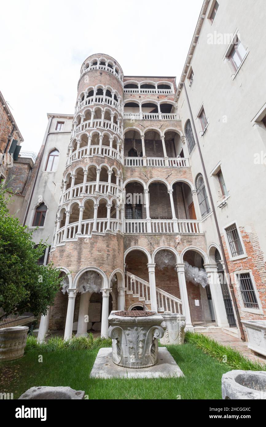 Bovolo spiral staircase, palazzo Contarini, Venice, Italy Stock Photo