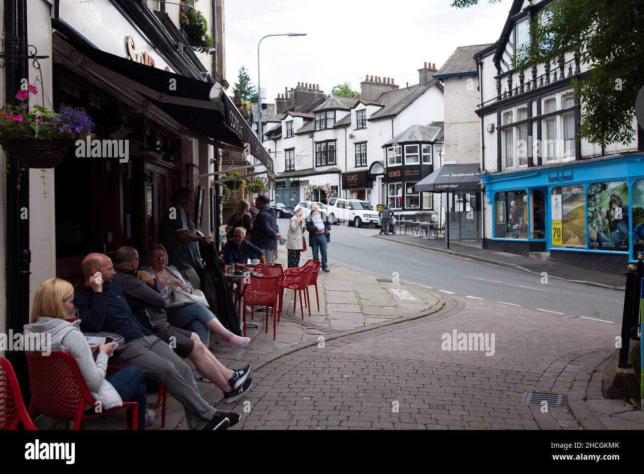Windermere Town Centre in Lake District, Cumbria - England Stock Photo