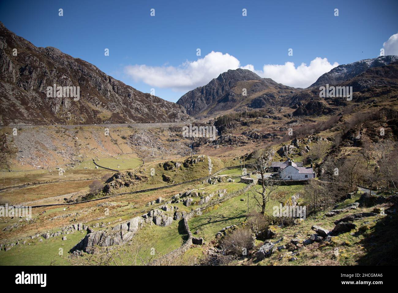 Nant Ffrancon valley, Snowdonia, North Wales Stock Photo