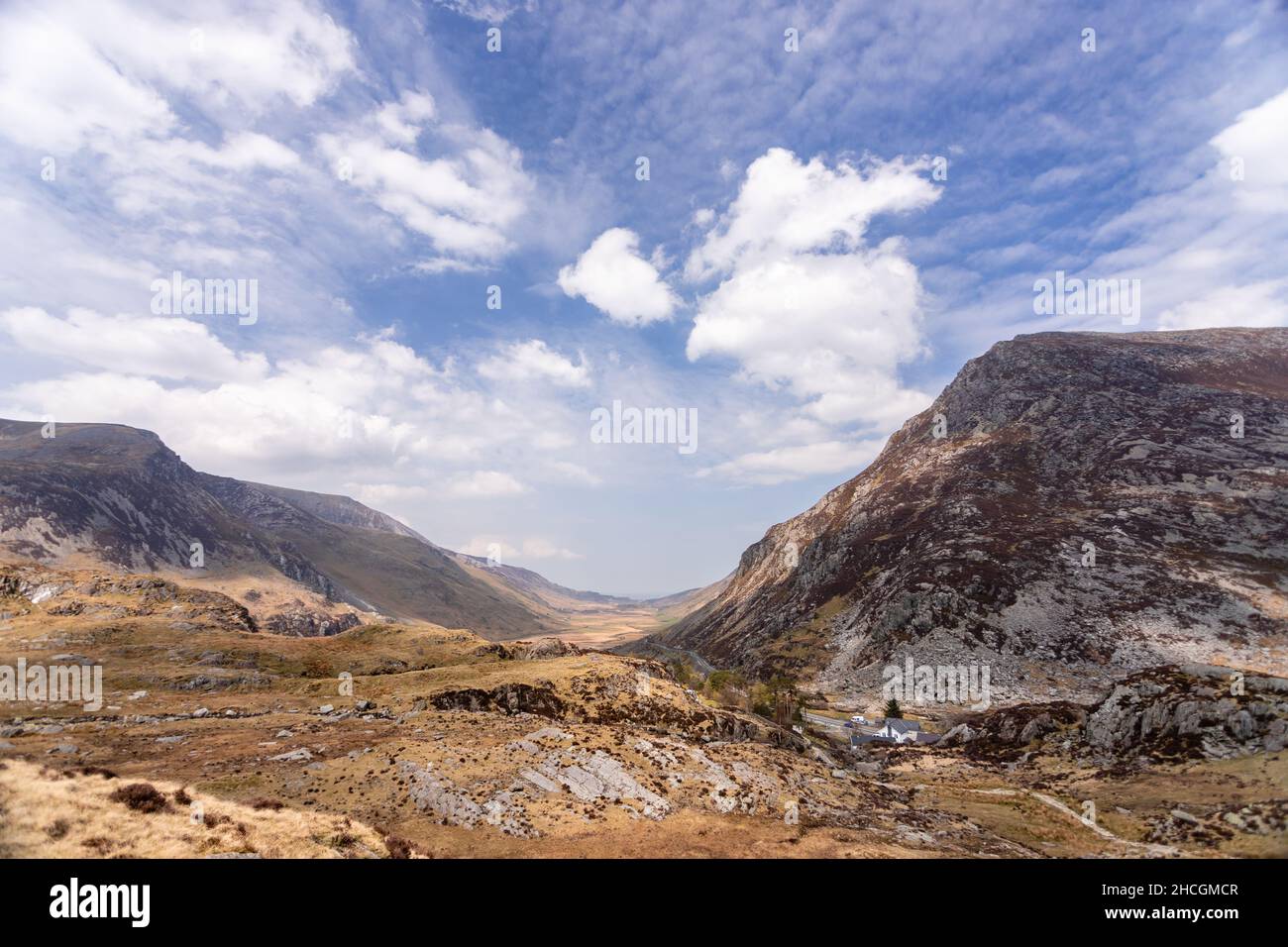 Nant Ffrancon valley, Snowdonia, North Wales Stock Photo