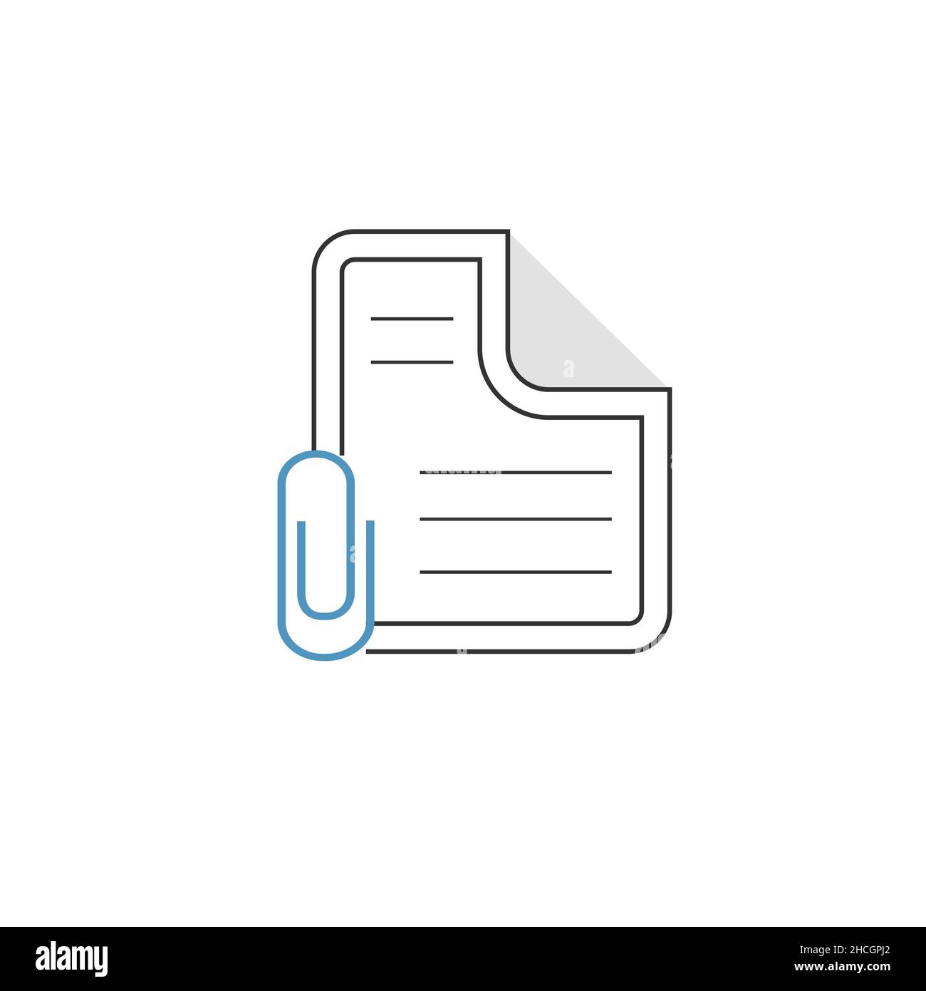 Paper Clip Icon. Attachmant icon. Stock Vector illustration isolated on ...