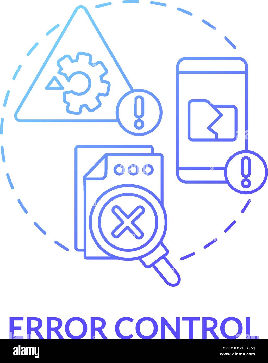 Computer virus detection symbol illustration Stock Vector Images - Alamy