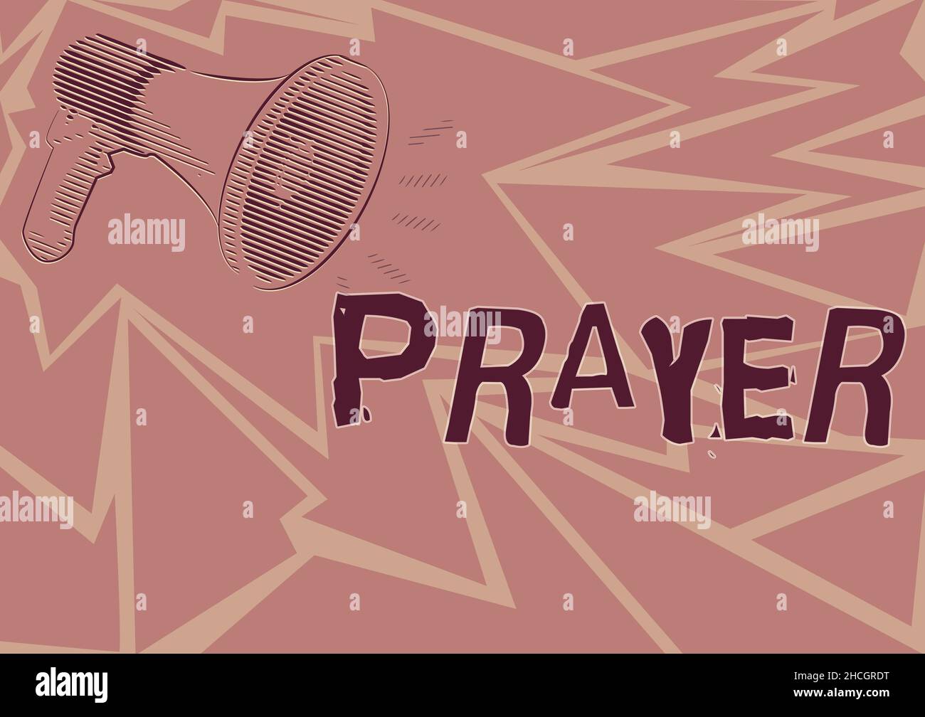 Text showing inspiration Prayer. Word Written on solemn request for