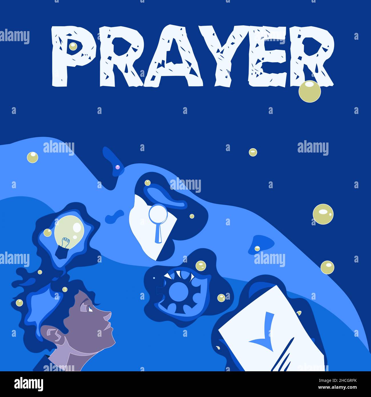 Writing displaying text Prayer. Conceptual photo solemn request for