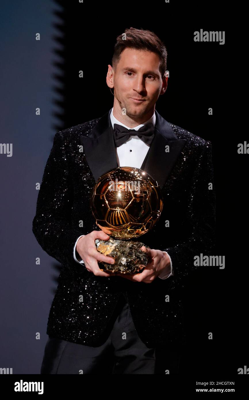 Lionel messi ballon dor 2021 hi-res stock photography and images