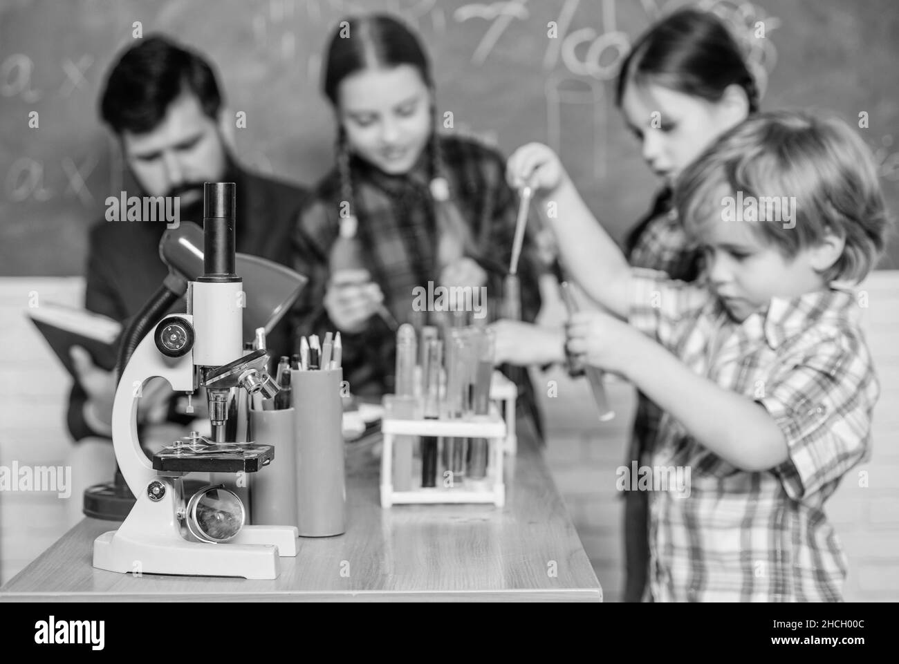 back to school. Educational concept. children scientists making