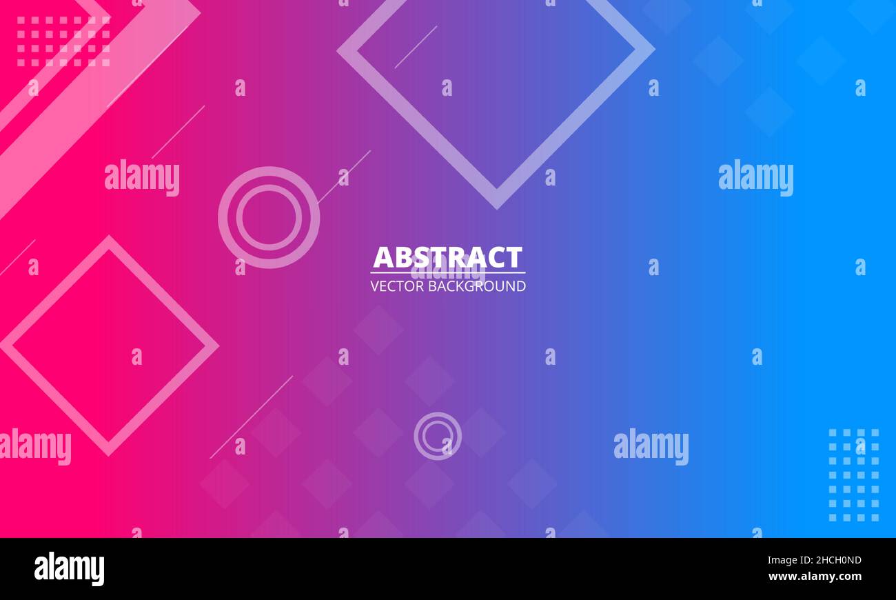 Abstract colorful geometric background. Liquid blue and pink color ...