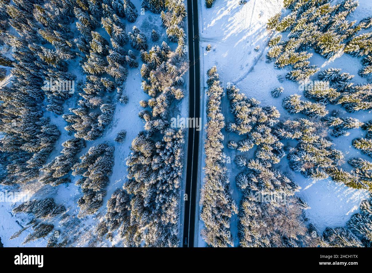 Dangerous Driving Conditions in Winter Stock Photo - Alamy