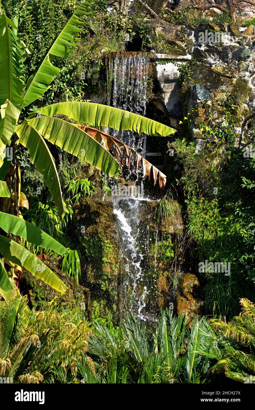 Parco Botanico di Palazzo Rocca - Palazzo Rocca Botanical Park Chiavari town, Liguria regione. Italy Stock Photo