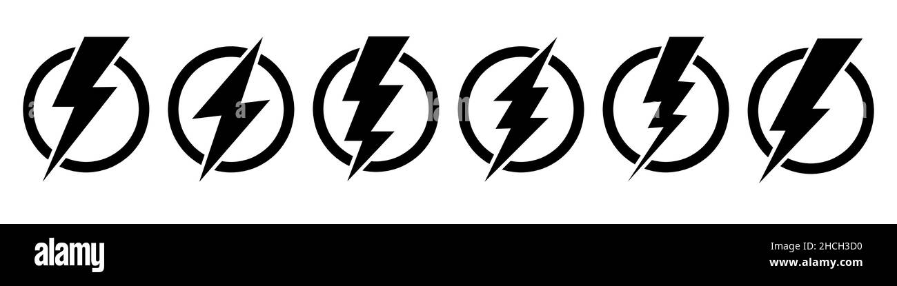 Flash icon set simple design Stock Vector Image & Art - Alamy