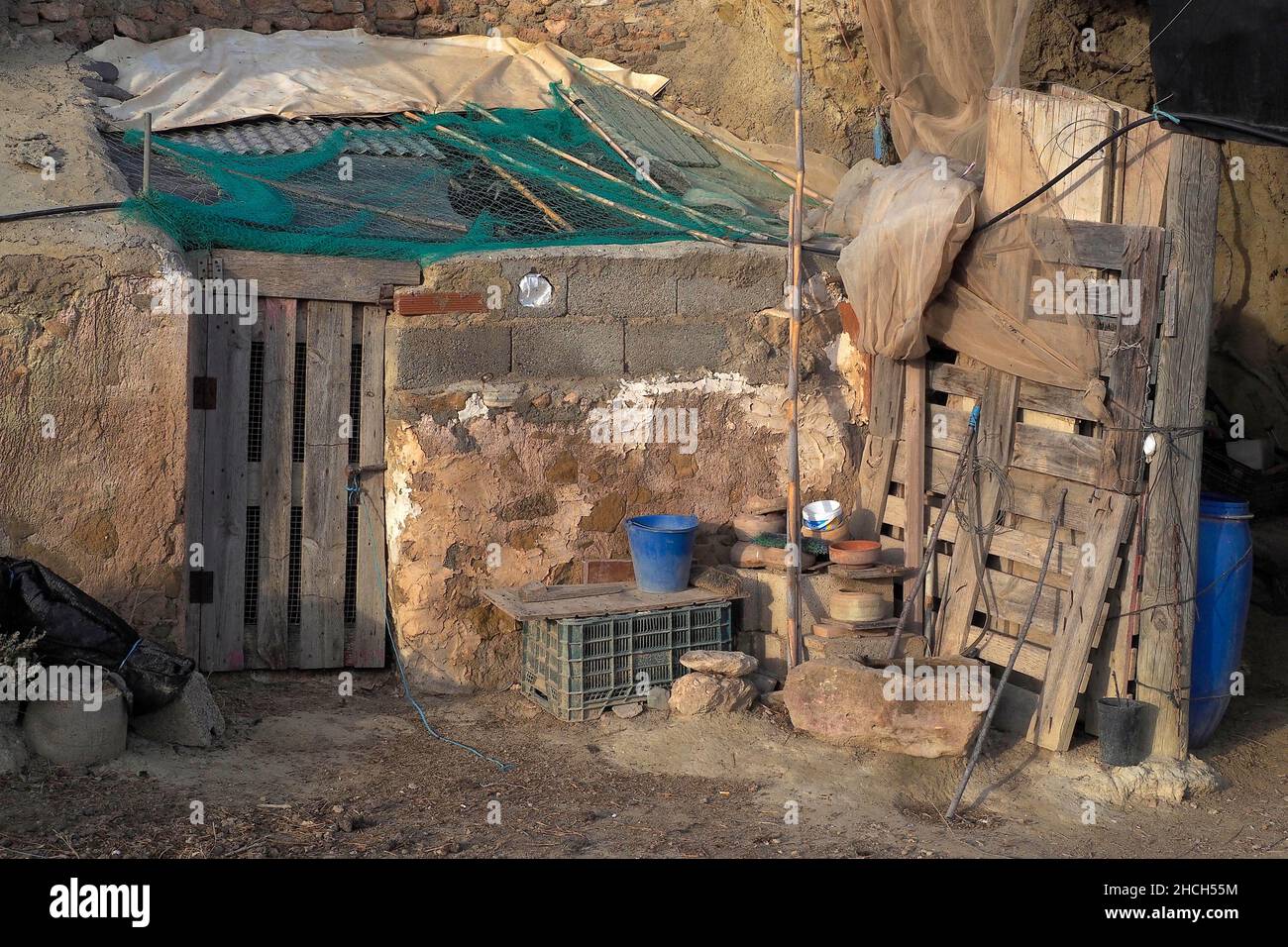 Dilapidated house entrance Stock Photo - Alamy