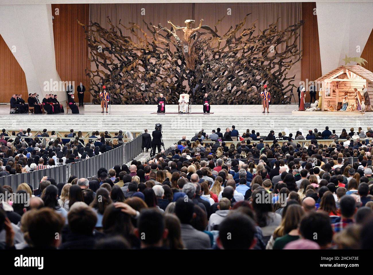 Vatican City, Vatikanstadt. 29th Dec, 2021. Pope Francis during the