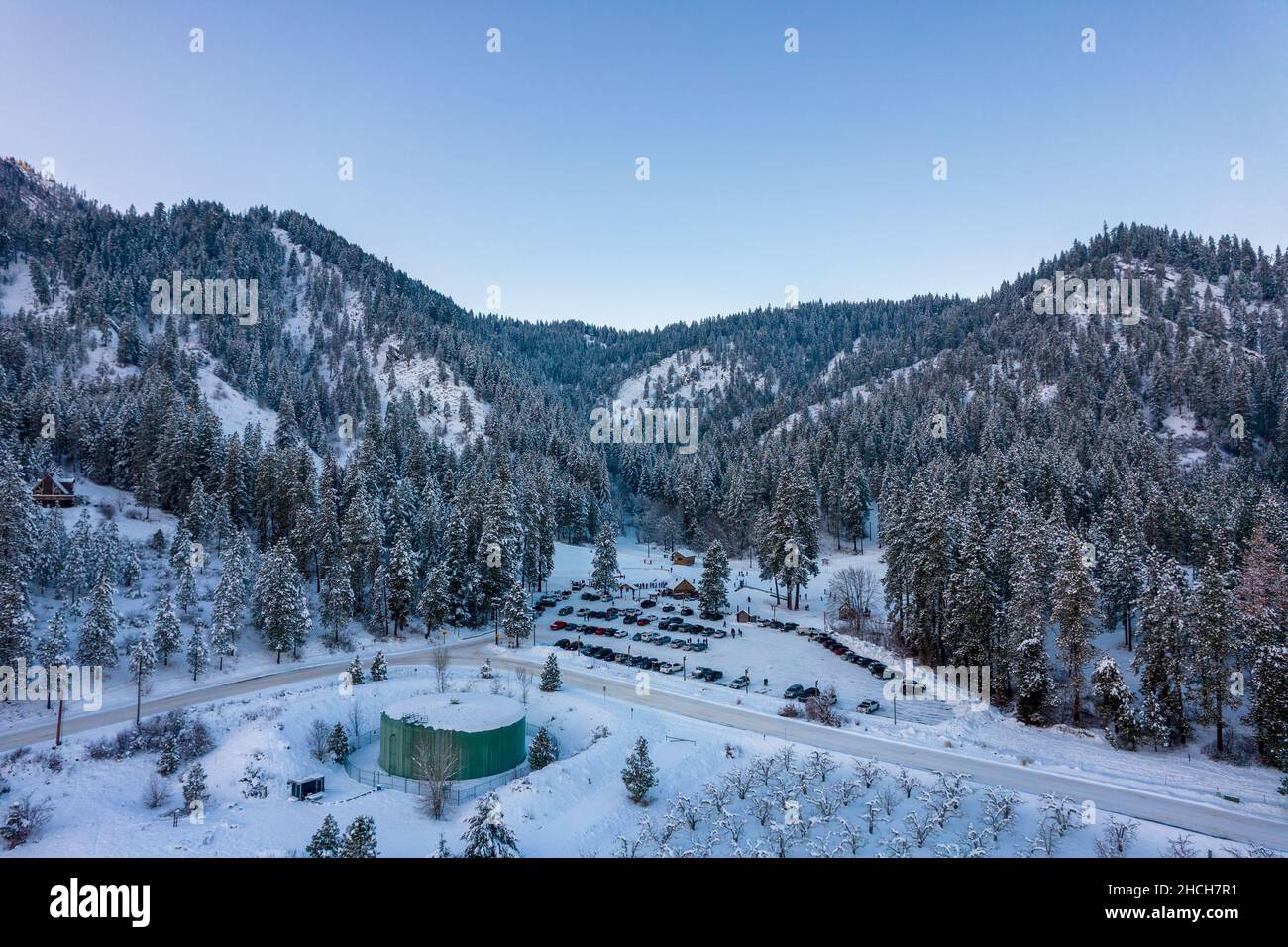 Ski slope in Leavenworth, Washington Stock Photo Alamy