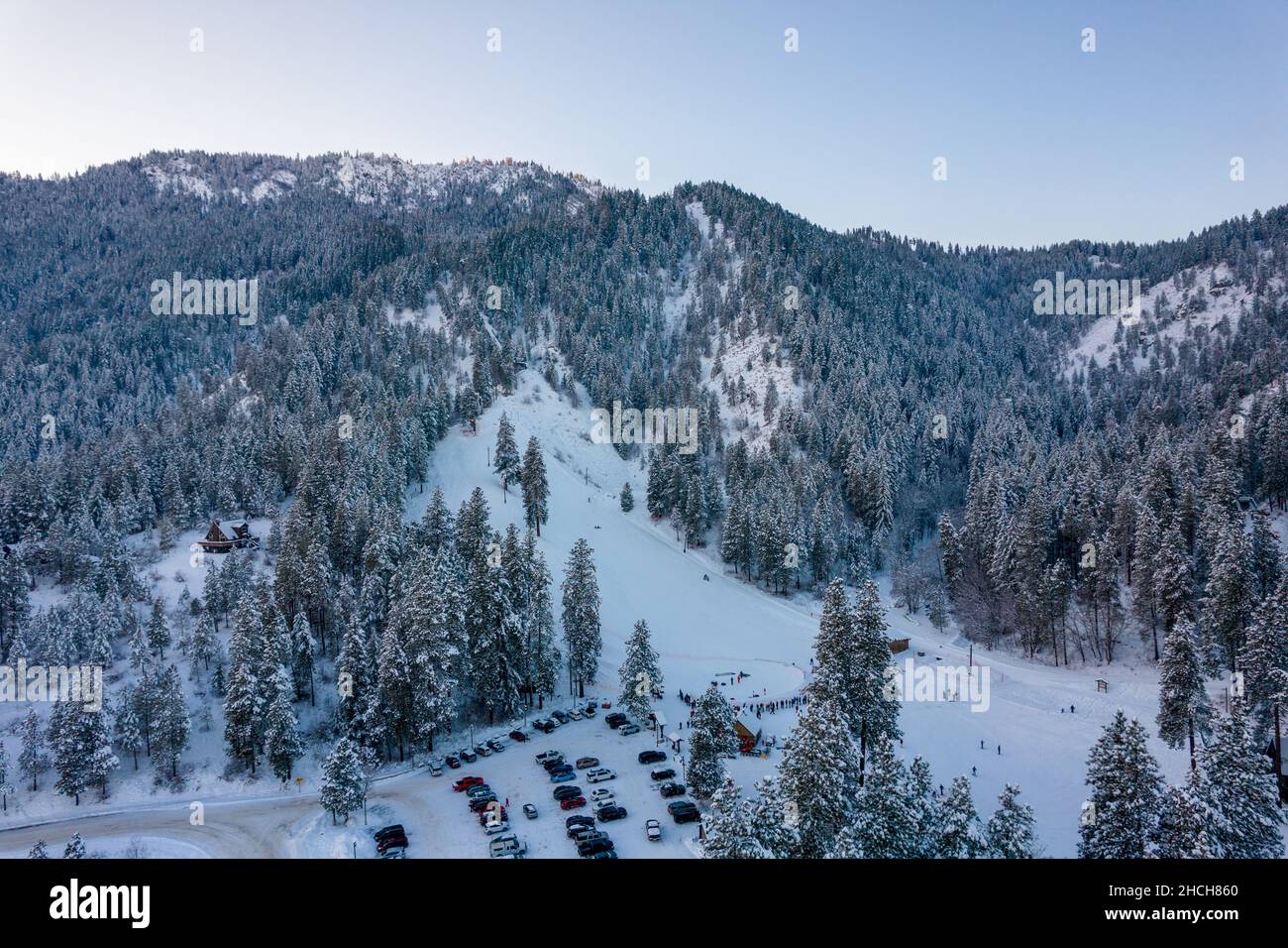 Ski slope in Leavenworth, Washington Stock Photo Alamy
